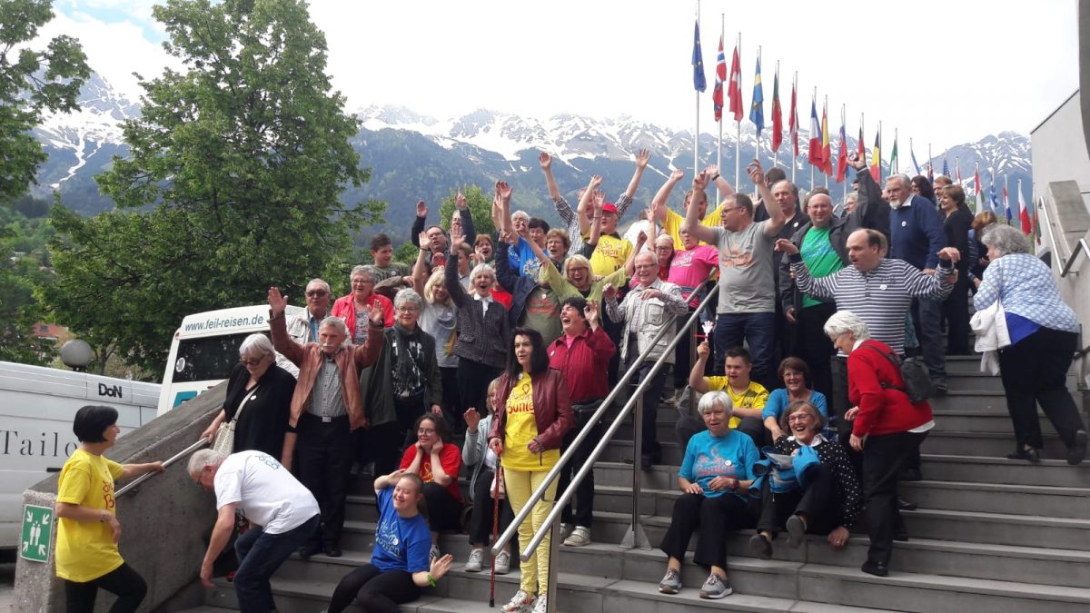 Die Bunten Gruppenbild in Innsbruck