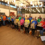 Anlässlich der Feier zum 1.Preis beim Wettbewerb Inklusion braucht Bildung Die Bunten Gruppenbild in Augsburg